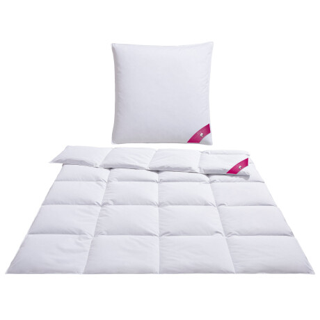 RIBECO Donzen dekbed + hoofdkussen JOHANNA Feelgood-comfort met de voordelen van de natuur (voordeelset)