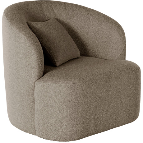 LeGer Home by Lena Gercke Draaibare fauteuil Dilara Stoel afgeronde rugleuning en front, in 3 stofkwaliteiten
