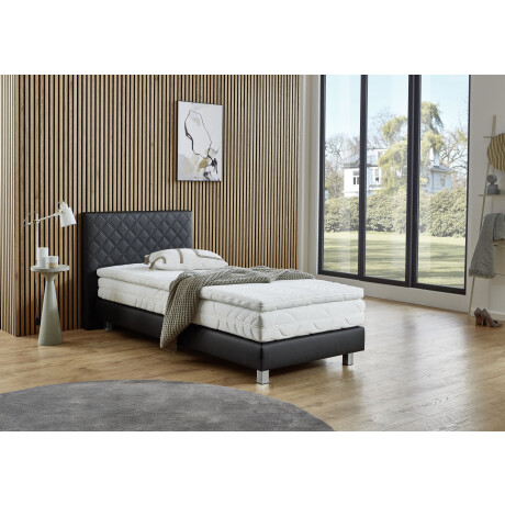 Westfalia Polsterbetten Boxspring Kyoto Kunstleer, Bonnell-, koudschuim- & pocketvering selecteerbaar in H2, H3, H4