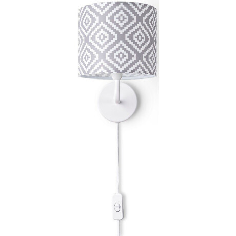 Paco Home Wandlamp Luca Stella Wandlamp vintage E14 woonkamer lampenkap retro modern textiel