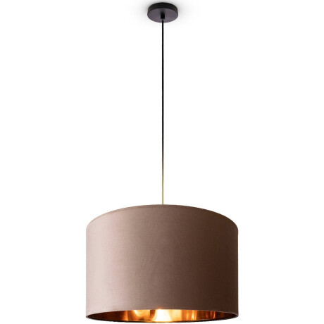Paco Home Hanglamp Hugo uni Color Woonkamer lampenkap van velours uni-kleuren decoratie E27 kabel 1,5m