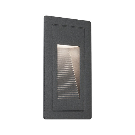 Paulmann Led-wandlamp voor buiten HighIP44 vierkant 103x58mm 3000K 4W 30lm 230V Zwart Aluminium (1 stuk)