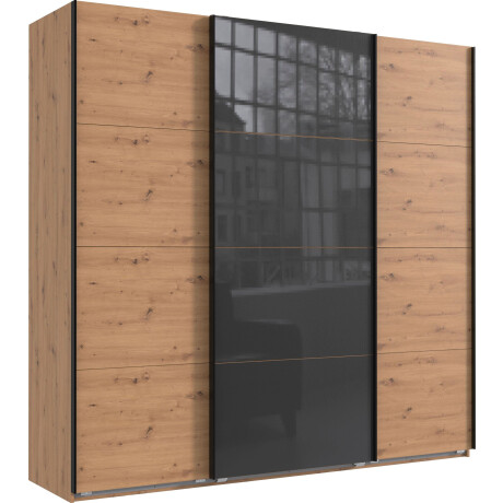 Wimex Zweefdeurkast Norderstedt Inclusief 2 stoffen dozen en 2 extra planken, met glasdeur