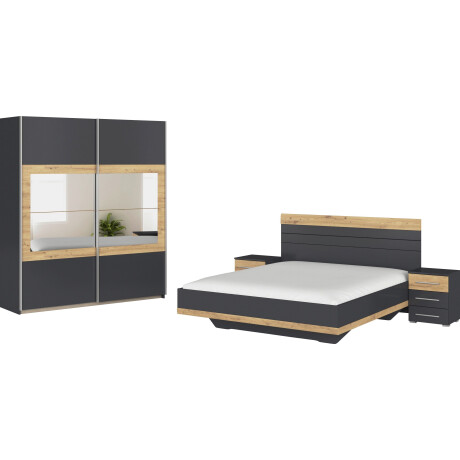rauch Slaapkamerserie Tarragona Kast in 3 breedtes, bed in 2 breedtes, 2 nachttafels MADE IN GERMANY (set, 4-delig)