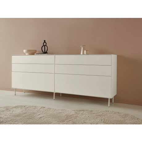 LeGer Home by Lena Gercke Dressoir Essentials Breedte: 224 cm, MDF gelakt, push-to-open-functie (2 stuks)
