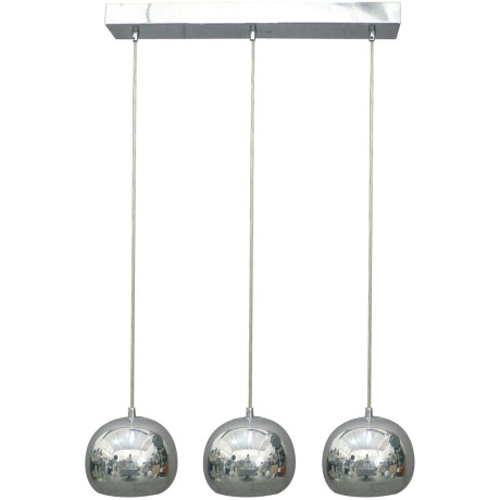 SalesFever Hanglamp AVA Lampenkappen van verchroomd metaal in glans-design