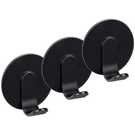 WENKO Wandhaak Turbo-Loc model Uno Bivio Plakhaak van aluminium voor badkamer en gasten-WC, bevestiging zonder boren (set, 3 stuks)