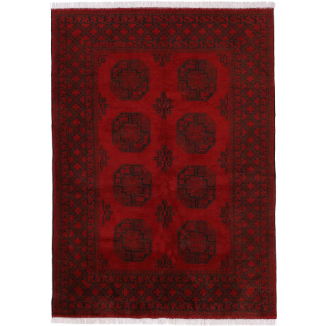 Woven Arts Oosters tapijt Afghan Akhche met de hand geknoopte, zuivere wol voor een warm omgevingsklimaat