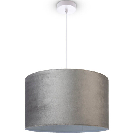 Paco Home Hanglamp Hugo uni Color Woonkamer lampenkap van velours uni-kleuren decoratie E27 kabel 1,5m