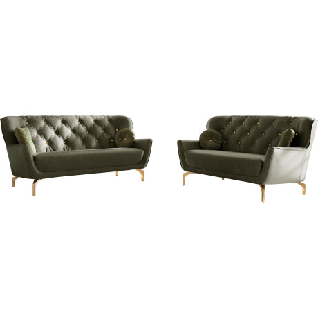 sit&more Zithoek Orient 3 inclusief 4 sierkussens met strassteentjes, goudkleurige metalen poten (2-delig)