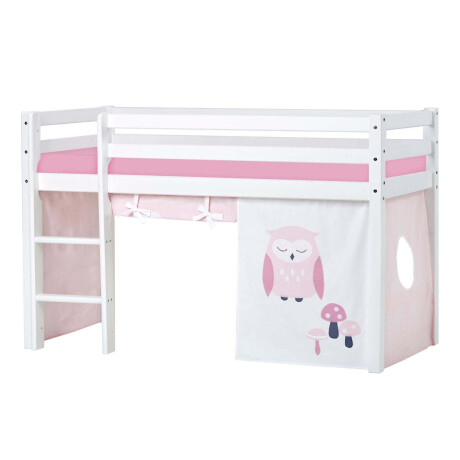 Hoppekids Hoogslaper ECO Dream, kinderbed, speelbed, halfhoog bed van massief hout
