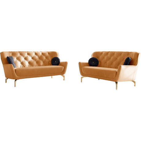 sit&more Zithoek Orient 3 inclusief 4 sierkussens met strassteentjes, goudkleurige metalen poten (2-delig)