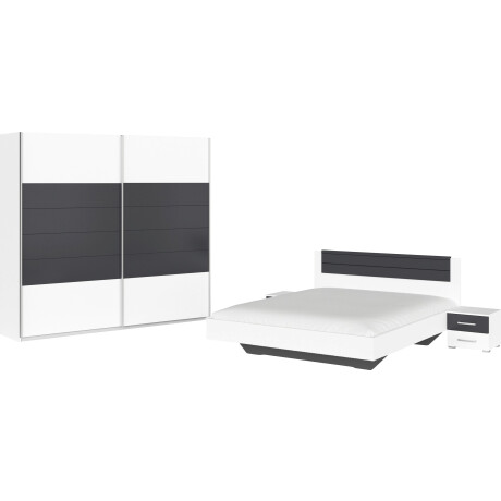 rauch Slaapkamerserie Compleet slaapkamer BARCELONA met kast breedte 226 cm(set, 4-delig)