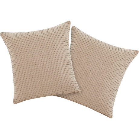 andas Kussenhoes GRETA 2 in wafelpiqué-look, vele kleuren beschikbaar, hoes in 50x50 cm (2 stuks)