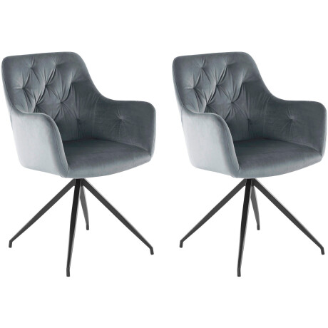 INOSIGN Eetkamerstoel TINA Kuipstoel met zacht fluweel, stoel met armleuning (set, 2 stuks)