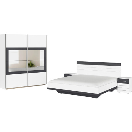 rauch Slaapkamerserie Tarragona Kast in 3 breedtes, bed in 2 breedtes, 2 nachttafels MADE IN GERMANY (set, 4-delig)