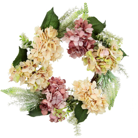 I.GE.A. Kunstkrans Hortensia Rotan krans, deurkrans