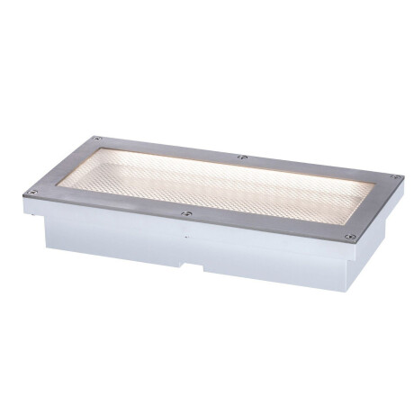 Paulmann Ledinbouwlamp Brick IP67 200x100mm 3000K 1,6W 50lm 230V alu, grijs metaal, roestvrij staal (1 stuk)