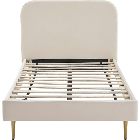 SalesFever Gestoffeerd bed Poten chroom goudkleur