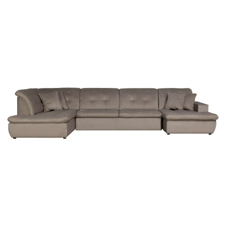 INOSIGN Zithoek BRISBANE nieuw U-model met verfijnd gestikt patroon, matte look, incl. sierkussens