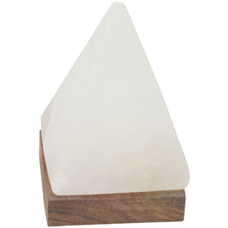 HIMALAYA SALT DREAMS Zoutkristal-tafellamp USB-piramide Met de hand gemaakt van zoutkristal - iedere steen uniek, H: ca.11 cm (1 stuk)
