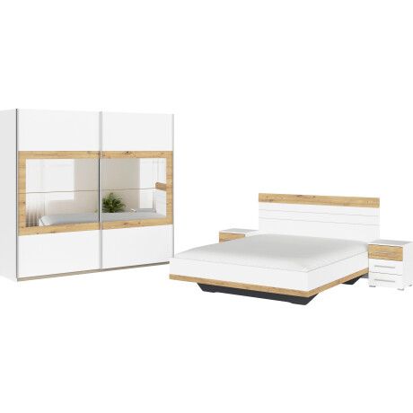 rauch Slaapkamerserie Tarragona Kast in 3 breedtes, bed in 2 breedtes, 2 nachttafels MADE IN GERMANY (set, 4-delig)
