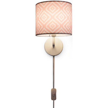Paco Home Wandlamp Luca Stella Wandlamp vintage E14 woonkamer lampenkap retro modern textiel