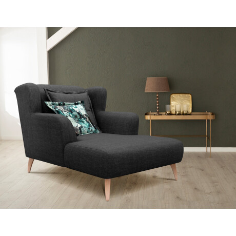 Home affaire Loveseat Baggio met houten voetjes