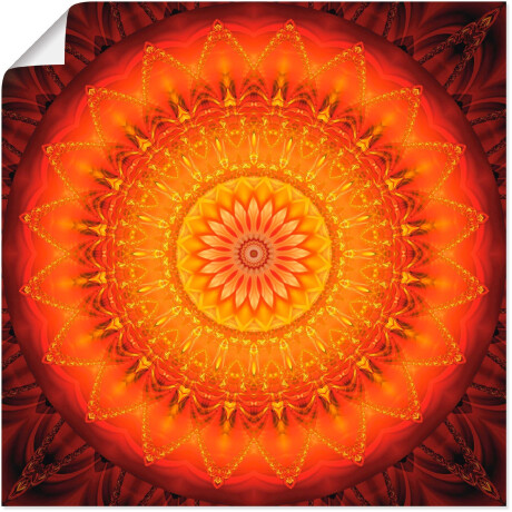 Artland Artprint Mandala energie 1 als artprint op linnen, poster, muursticker in verschillende maten
