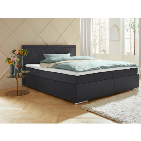 Leonique Boxspring Alfie, bestseller, optioneel met bedlade met strassteentjes in het hoofdbord, h2, h3 en h4 ter keuze