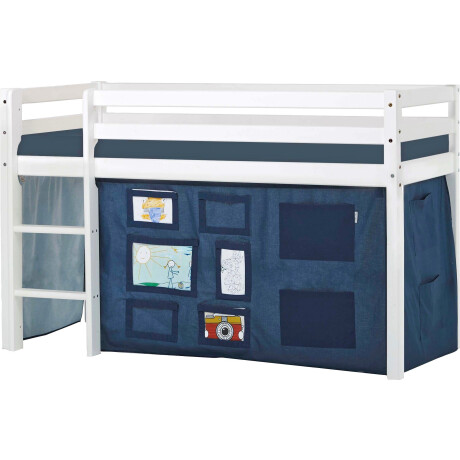 Hoppekids Hoogslaper ECO Dream, kinderbed, speelbed, halfhoog bed van massief hout