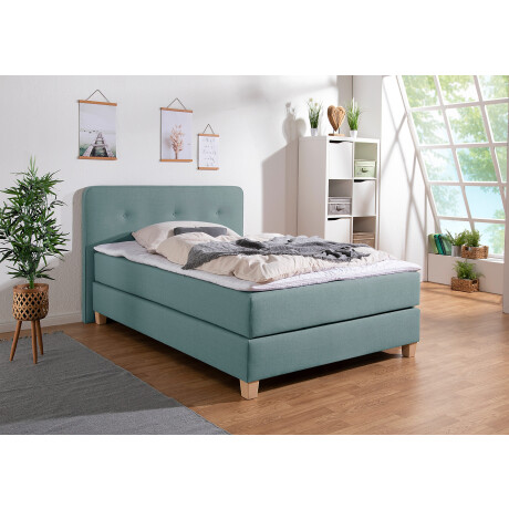 Home affaire Boxspring Fargo inclusief topper, in 3 soorten matrassen, in fluweel of structuurstof