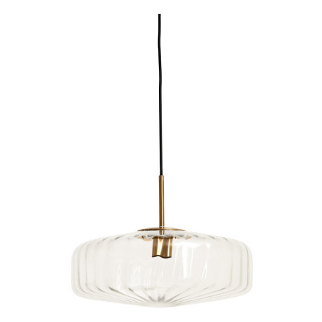 Light & Living Hanglamp 'Pleat' Glas, 40cm, kleur Transparant