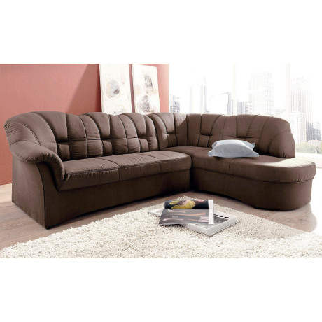 DOMO collection Hoekbank Papenburg, tijdloze rugsteppingen, elegante armleuning, L-vorm
