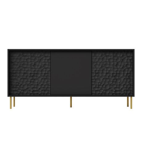 Dressoir Bullet mat zwart 155 cm breed