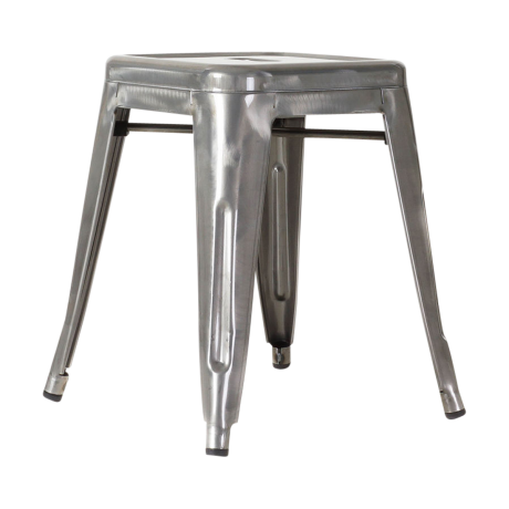 Metalen krukje industrieel metaal - 45 cm