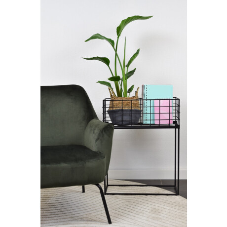 Urban Interiors Bijzettafel 'Atlanta' 55 x 20cm, kleur Zwart