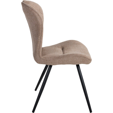 Duo Collection Eetkamerstoel Zoe eetkamerstoel, set van 4 robuuste stof- of microvezelbekleding, met handgreep (set, 4 stuks)