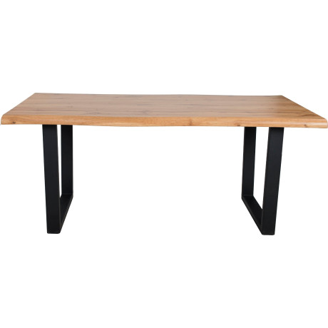 Duo Collection Tafel met hout Tafel Thea Massief beugelonderstel van metaal, draagvermogen tot 100 kg