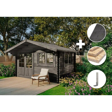 ECO Set - Tuinhuis Gabriel-34 400 x 300 cm - grijs