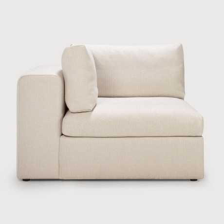 Ethnicraft Modulaire Bank 'Mellow' Hoek, kleur Off White