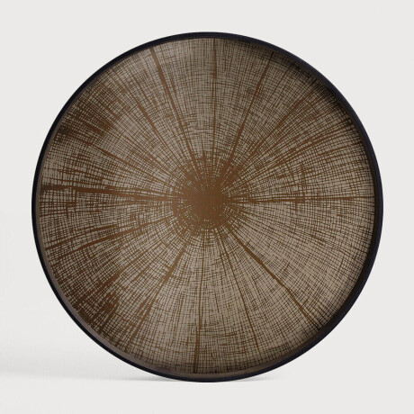 Ethnicraft Rond Dienblad 'Slice' 61cm, kleur Brons