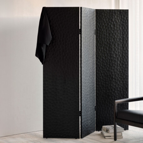 Ethnicraft Roomdivider 'Chopped' Gevernist Mahoniehout, 150cm, kleur Zwart