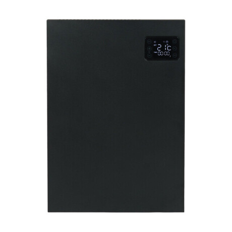Eurom Alutherm Sani Convectorkachel - 40x56cm - 800watt - wifi - wand - Verticaal - mat zwart 361025