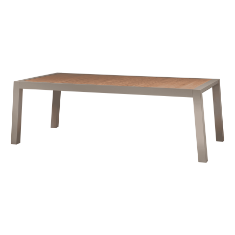 Exotan Outdoor Eettafel 'Sulphur' Teakhout en aluminium, 220 x 100cm