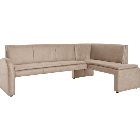 exxpo - sofa fashion Hoekbank Cortado, elegant en modern met hoog zitcomfort hoge bodemvrijheid, mooie detailverwerking, optioneel leren bekleding