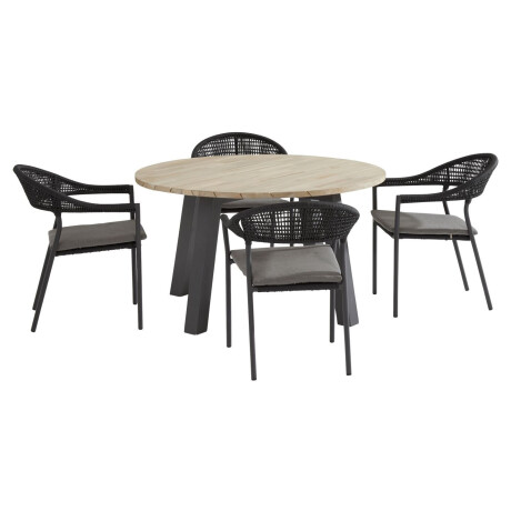 Taste by 4 Seasons Tuinset Sienna Derby Ø130 cm Antraciet