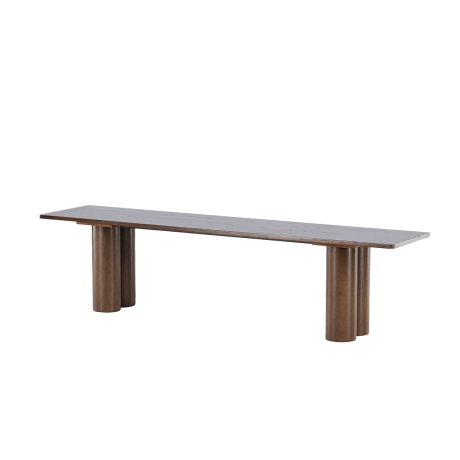 Faya houten eetkamerbank donkerbruin - 180 x 45 cm