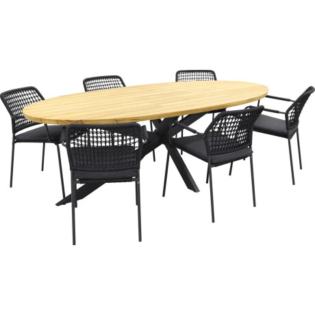 Taste Tuinset Barista antraciet Prado Teak-Anthracite 240 cm