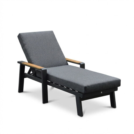 Lola ligbed | aluminium + polywood | antraciet | 199cm